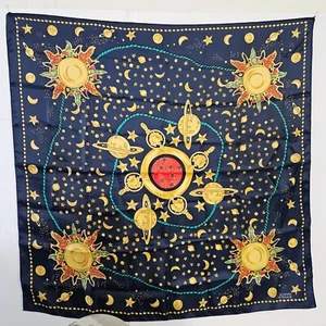 Gianni Versace 32" Square Silk Women's Ladies Neck Scarf Accessories with Sun Mo - Picture 1 of 16