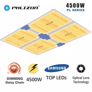 Phlizon Grow Light PL4500W LED Samsung Full Spectrum Indoor Veg Flower All Stage - Picture 1 of 12