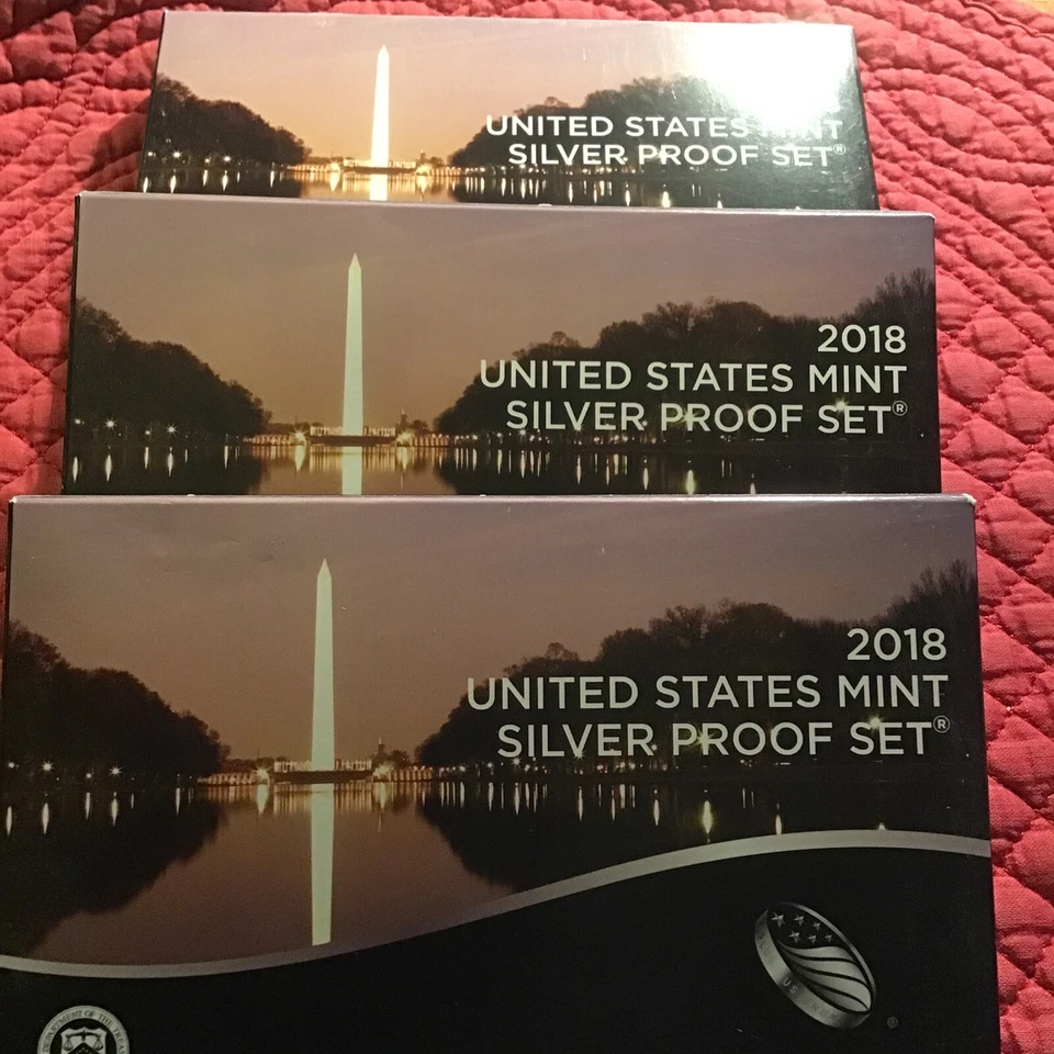 3, 2018 US Mint Silver Proof 10 Set Coin Original Government Packaging OGP - Image 1 of 1