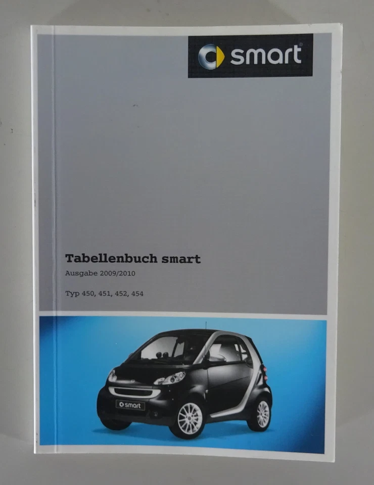 Libro Tabelle/Techn. Dati Smart Tipo 450, 451, 452, 454 Uscita 2009/2010 - Immagine 1 di 1