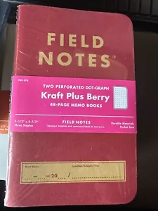 Field Notes Kraft Plus Berry - Subscriber Exclusive 2-pack - Picture 1 of 1