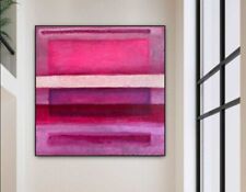 42.9"x42.9" Mark Rothko Style Painting On Canvas Modern Pink | MAGENTA BLUES
