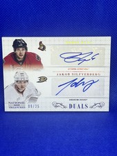 2013-14 National Treasures Duals Bobby Ryan Jakob Silfverberg Auto /25 #D-BJ