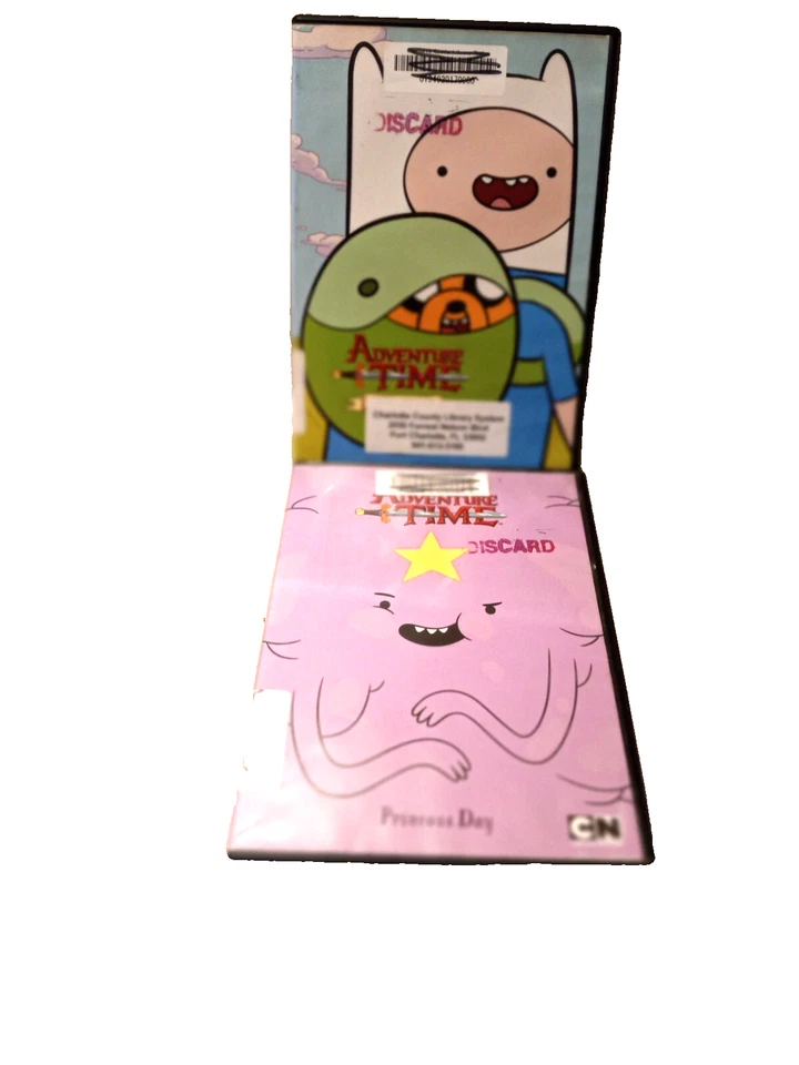 Adventure TIme (DVD) 2 Different DVDs, Princess Day & Finn the Human, 1 disc ea. - Image 1 of 1