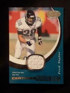 2000 Leaf Certified FRED TAYLOR #/300 Gridiron Gear Jersey Relic Jaguars - Picture 1 of 2