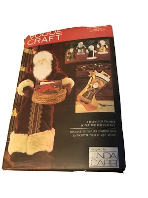 1993 VOGUE CRAFT Sewing Pattern # 8735 Father Christmas with Face Transfers - Image 1 of 4