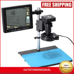 HAYEAR Digital Microscope Set w/ 48MP FHD Camera 150X Lens 56-LED Light 8" LCD - Picture 1 of 9