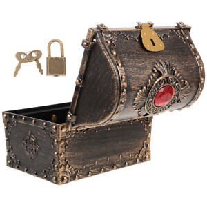  Small Treasure Box Pirate Chest Vintage Treasure Box Small Treasure Chest with