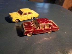 2x DINKY Toys 151 VAUXHALL Victor 101 Diecast Cars Red And Yellow - Picture 1 of 8