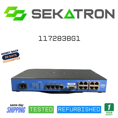 🔀 AdTran 1172838G1 NetVanta 838T  • 8-Port SHDSL / Ethernet ⚡FastShip - Image 1 of 2