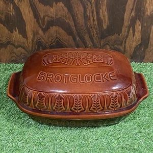 Vintage Westdeutscher Keramik Brotkasten Korb BROTGLOCKE - Bild 1 von 10