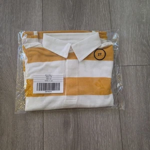 Janie And Jack Maglia Rugby a Righe Ragazzo Taglia 2T Bianco/Giallo  - Foto 1 di 2