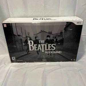 The Beatles Nintendo Wii Rock Band Bundle Drums Guitar Mic Dongles Game - Picture 1 of 24