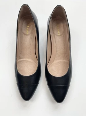 Zapatos de salón Cole Haan The Go-To Block Heel para mujer - cuero negro, talla 8 M EE. UU. [W16074] Foto 1 de 4