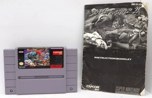 Street Fighter II Nintendo SNES Super Nintendo Carro Auténtico + Solo Manual - Imagen 1 de 7