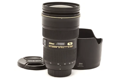 Lente Nikon AF-S Nikkor 24-70mm f2.8 G ED com capuz #47997 - Imagem 1 de 4