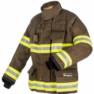 Lakeland TURNOUT COAT, B1, SIZE 56, KHAKI, made with KEVLAR/STEDPRENE/STEDSHIELD - Picture 1 of 4