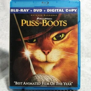 Puss in Boots (Two-disc Blu-ray/DVD Combo + Digital Copy) SWB Combined Shipping - Picture 1 of 4
