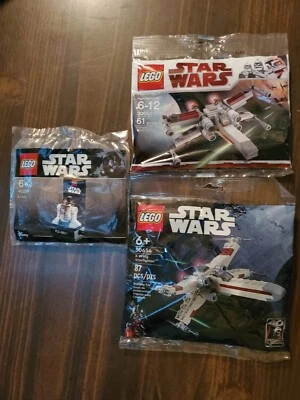 Lego Star Wars R3-M2 40268, Mini X-Wing 30051 And X-Wing Starfighter 30654 NIP - Image 1 of 4
