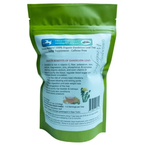Bio Löwenzahnblatt (Diente de Leon) Premium Kräutertee 30 Beutel koffeinfrei - Bild 1 von 6