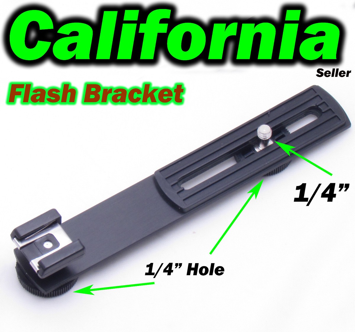 Soporte Horizontal Fotover Para Flash Y Micrófono – Zapata Caliente, Tornillo 1/4″ Y Rosca Hembra Para Trípode