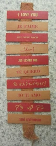 "I Love You" in 10 Languages Small Hanging Sign - Picture 1 of 5