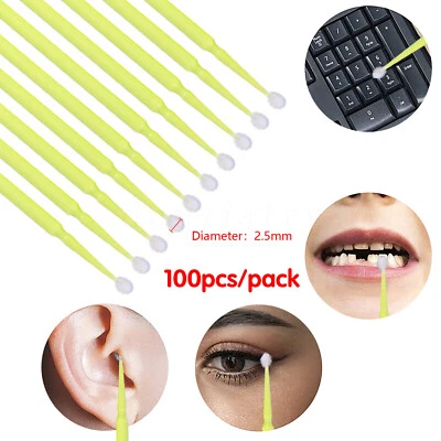 100 Piezas/Bolsa Microcepillo Dental Aplicadores Desechables Puntas Micro Cepillo Limpieza Foto 1 de 4
