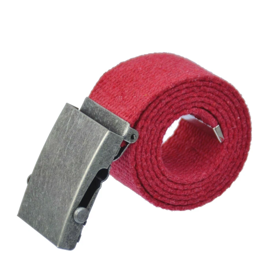 Stoffgürtel 100-150 cm Canvas Belt Jeans Gürtel schiebe schnalle 4 cm breit KMAK - Bild 1 von 1