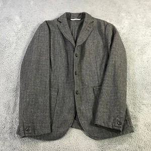 Hugo Boss Blazer Mens 44 Boss Orange Blazer Jacket Sport Coat Suit Gray Wool - Picture 1 of 13