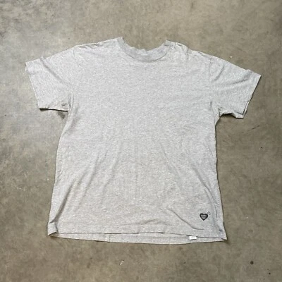 Human Made Shirt Large Nigo Heart Logo Plain Basic Grey Streetwear Tee - Image 1 of 4