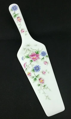 Espátula de porcelana Andrea by Sadek pastel tarta instrumento para servir flores multicolores Foto 1 de 4
