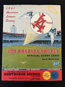 1961 California Angels Official Scorecard and Review Program Angels VS Detroit - Picture 1 of 17