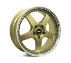 To Suit MAZDA RX8 WHEELS PACKAGE: 19x8.5 19x9.5 Simmons FR-1 Gold and Goodyea...