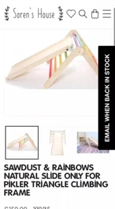 Sawdust & Rainbows - Wee'un Pikler Triangle, Arch Bridge And 2 Slides - RRP £740 - Picture 1 of 4