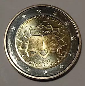 Finlandia *Conmemorativo*2 euros * 2007 *50 aniversario.Tratado de Roma *Cond.Unc * - Imagen 1 de 2