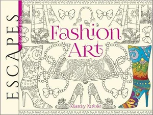 ADULT COLORING BOOK ~ ESCAPES FASHION ART ~ PERFORATED PAGES ~ READY 2 FRAME - Imagen 1 de 1