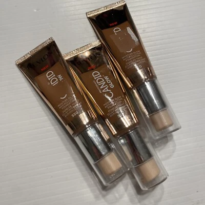 3 NEW SEALED - Revlon Candid GLOW #550 Mocha 0.75 fl oz - Image 1 of 3