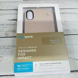 Funda Speck Presidio para Apple iPhone X y XS 5,8" - Desnudo metálico dorado - Imagen 1 de 4
