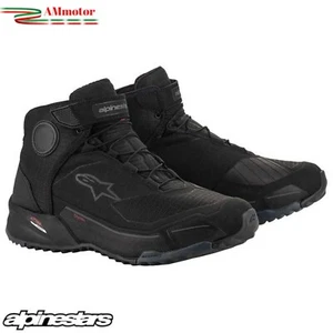 Scarpe Moto Alpinestars CR-X Drystar Riding Black N 43.5 Protezioni impermeabili - Picture 1 of 5