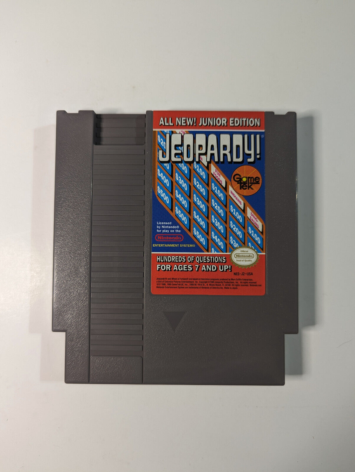 Jeopardy Junior Edition (Nintendo Entertainment System, NES, 1989) game WORKS