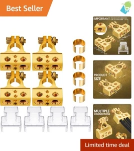 Premium Battery Terminals Set for Car and Marine - Heavy Duty & Easy Install - Picture 1 of 9