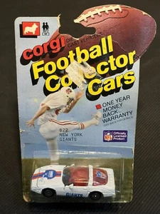 Vintage 1983 Corgi Football Collector Cars Diecast Corvette New York Giants - Picture 1 of 2