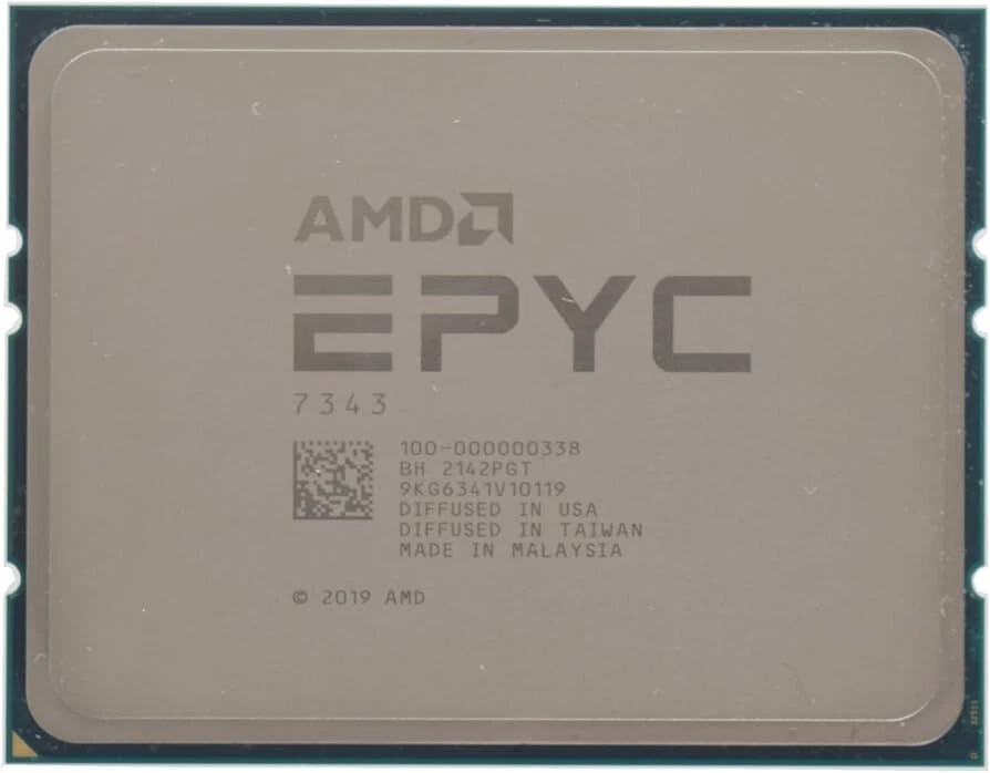 AMD EPYC 7343 Processor 3.2GHz 16 Cores 100-000000338 UNLOCKED FULL VERSION - Image 1 of 1