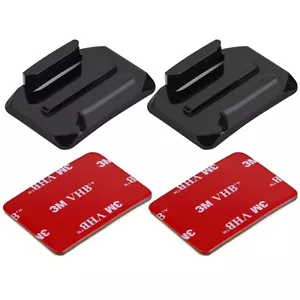 2 Pcs Curved Surface Mounts +Adhesive Mount Stickers For GoPro DJI Sports Camera - Picture 1 of 5