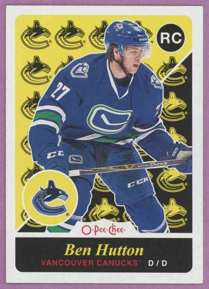 2015 15-16 OPC O-PEE-CHEE UPDATE RETRO MARQUEE ROOKIE CANUCKS BEN HUTTON #U19 - Image 1 of 1