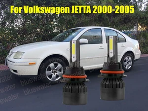 LED For JETTA 2000-2005 Headlight Kit 9007 HB5 6000K White Bulbs Hi-Low Beam - Picture 1 of 9