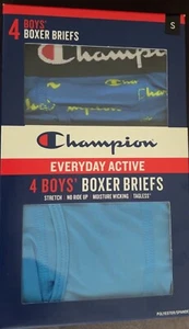 Champion Boxer Briefs Everday Active Wicking Lightweight Boys Size Small 4 Pack - Picture 1 of 1