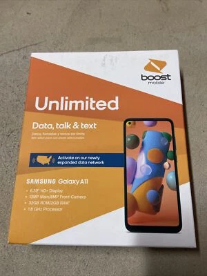 NEW Boost Mobile Samsung Galaxy A11| 6.4″ Display | 32 GB | Prepaid Smartphone - Image 1 of 2