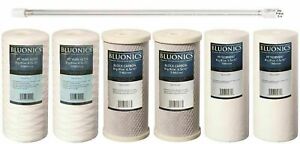 Replacement Filter Set for our Triple housing Water System with UV Sterilizer