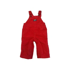 Oshkosh b’Gosh Overall rot Cord 6M Baby Säugling Junge Mädchen Druckknopf Beine Kleinkind - Bild 1 von 3